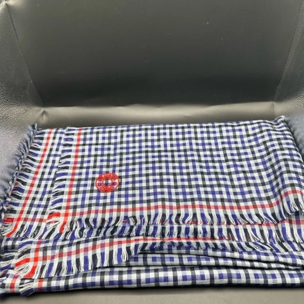 Hermes Monogrammed Silk Cashmere Scarf